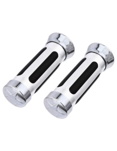 Grips 7/8 long 130mm Star Black/Chrome.